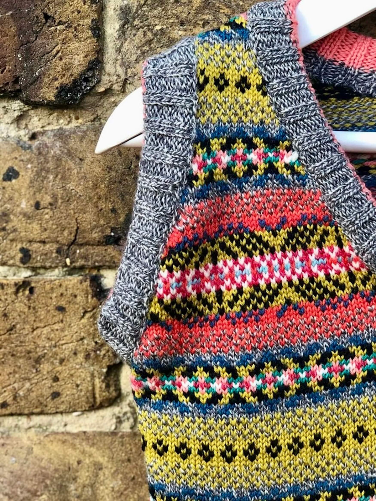 Age 3-4 Years - Fair-Isle Knitted Tank