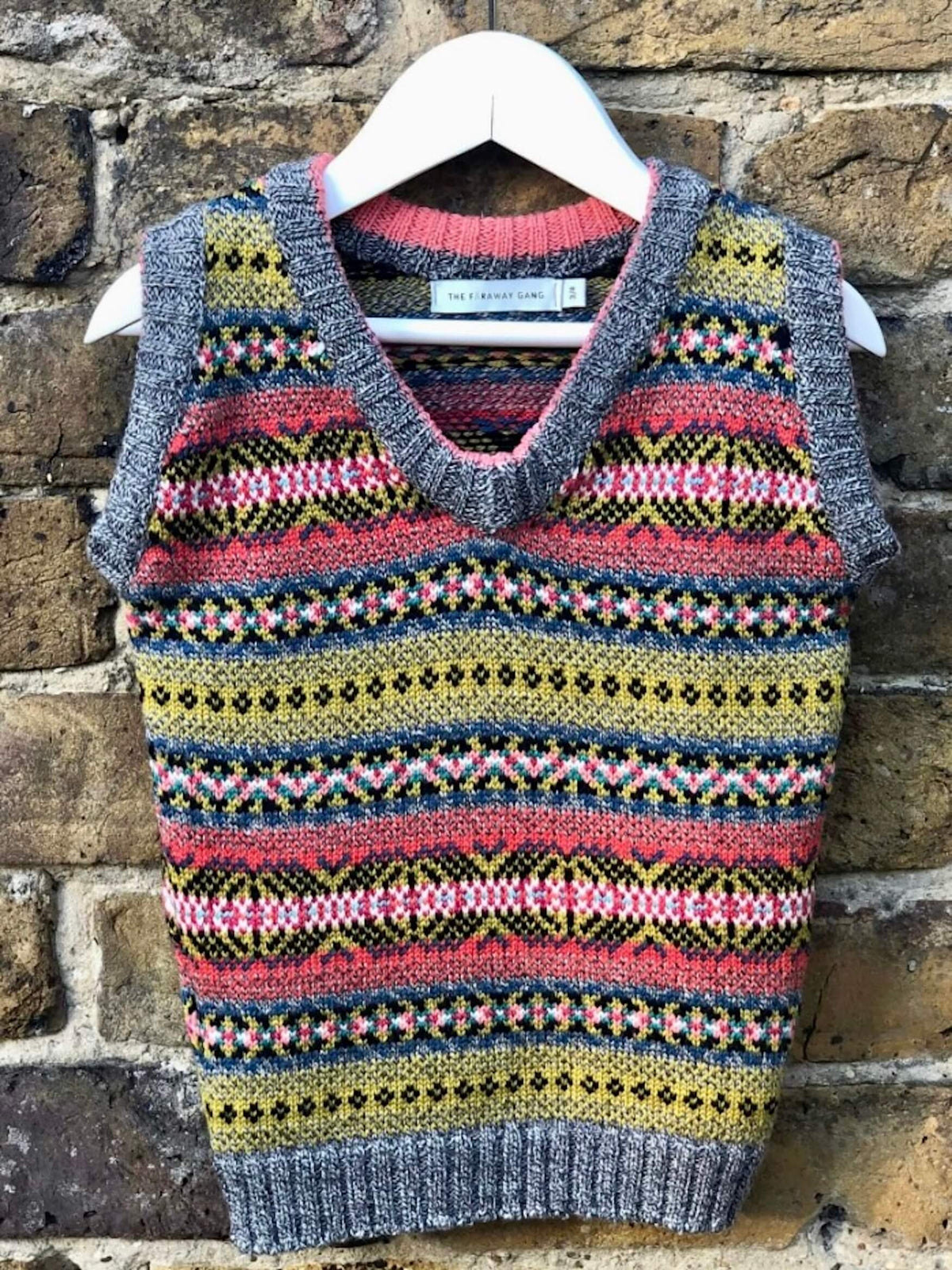 Age 3-4 Years - Fair-Isle Knitted Tank