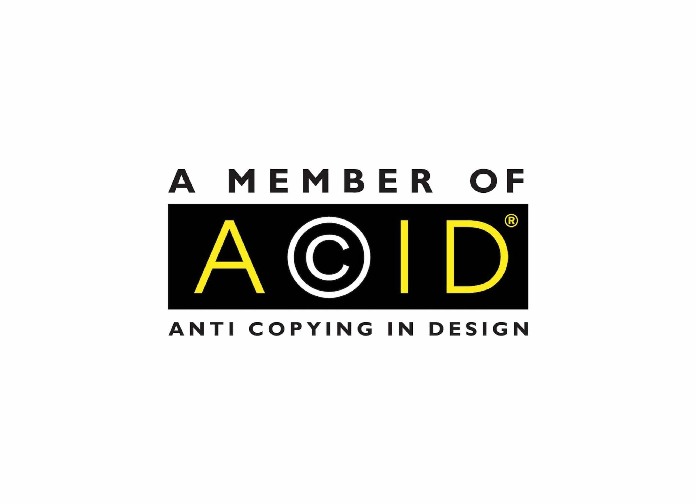 Logo of ACID (Anti Copying in Design) on a white background