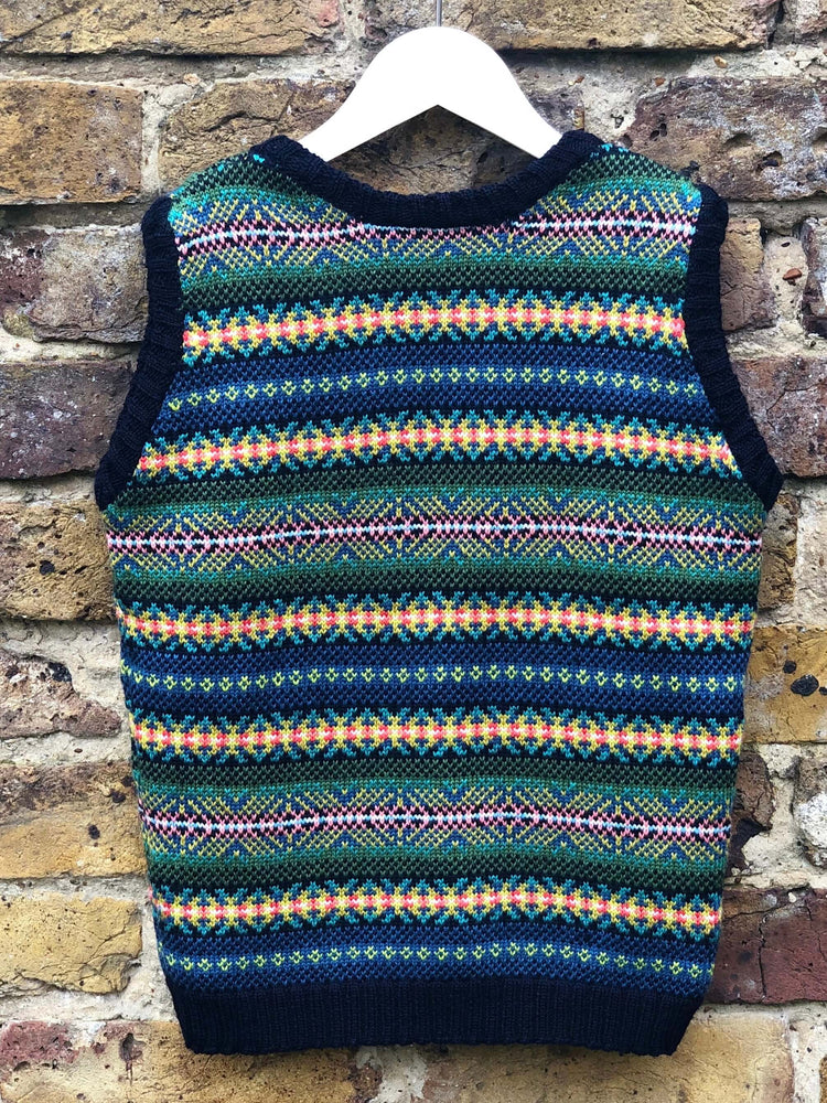 Back view of The Faraway Gang knitted tank.