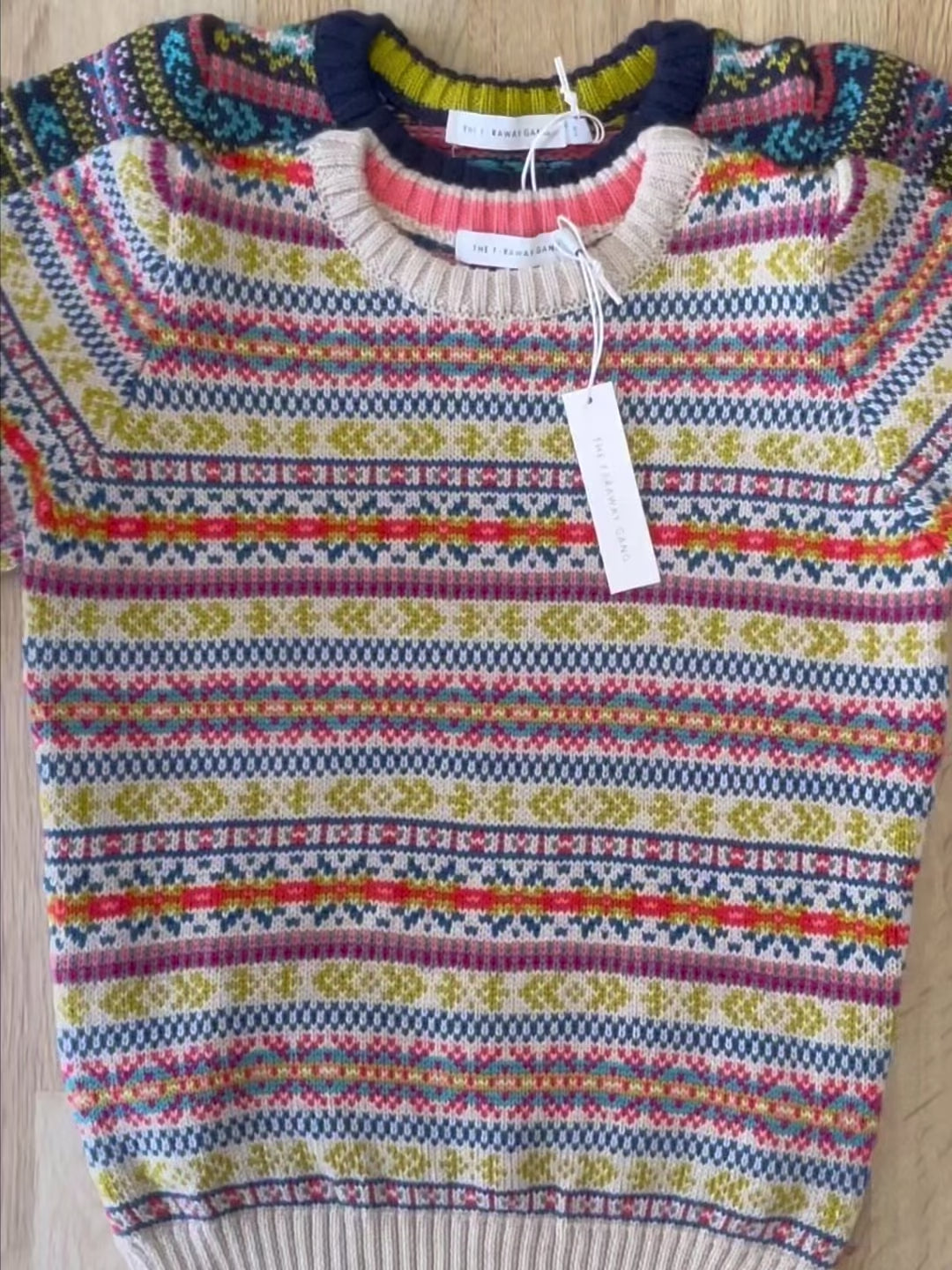 Both colours of The 'Explorer' Knitted Jumper.