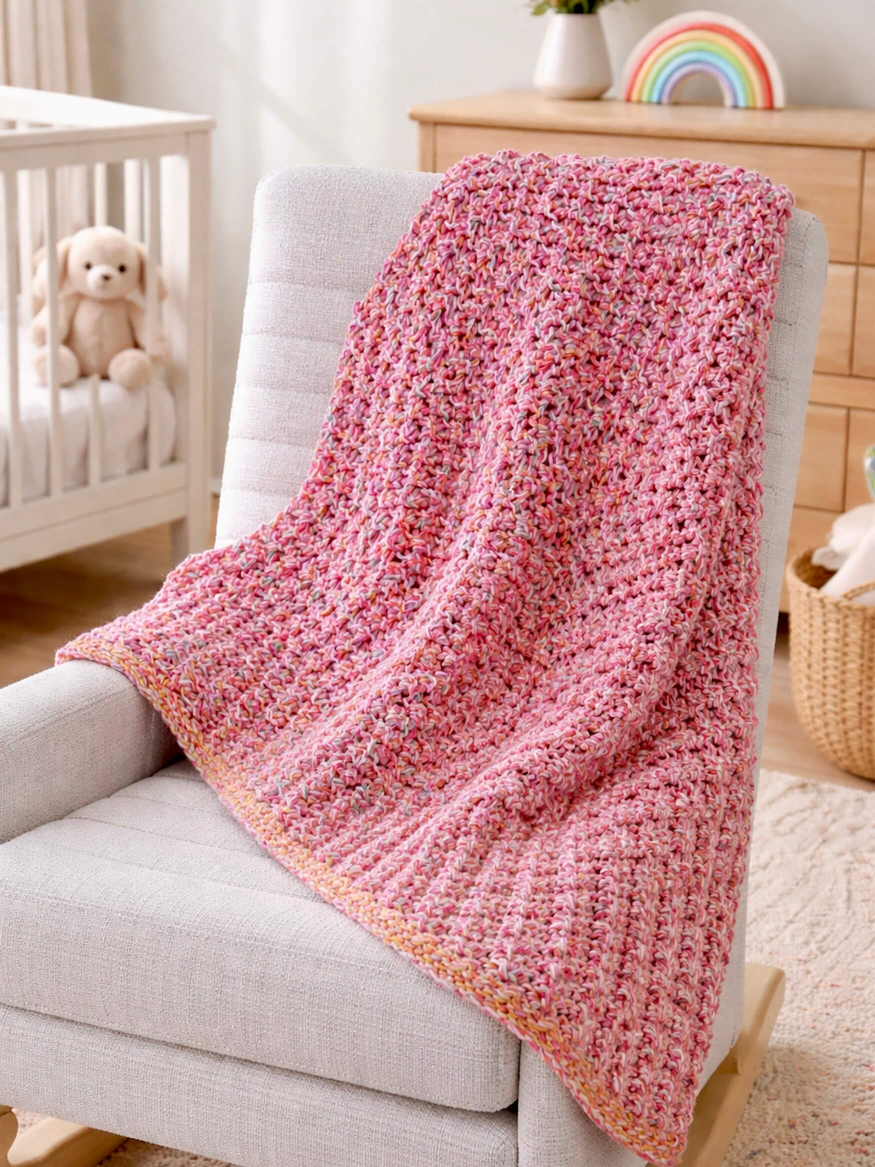 Hand-Knit Trinity Baby Blanket Pattern | PDF Instant Download